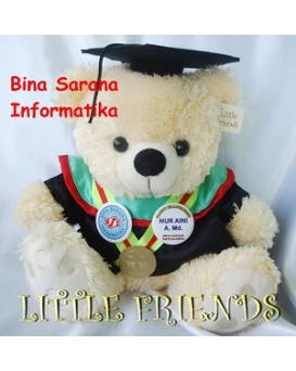 Boneka Wisuda Bina Sarana Informatika (30 cm)
